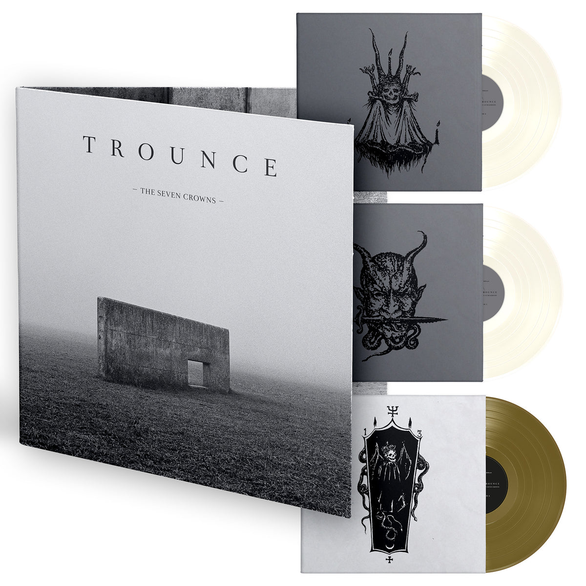 Trounce - The Seven Crowns + Live at Roadburn (3LP Gold / white / white) LTD to 100