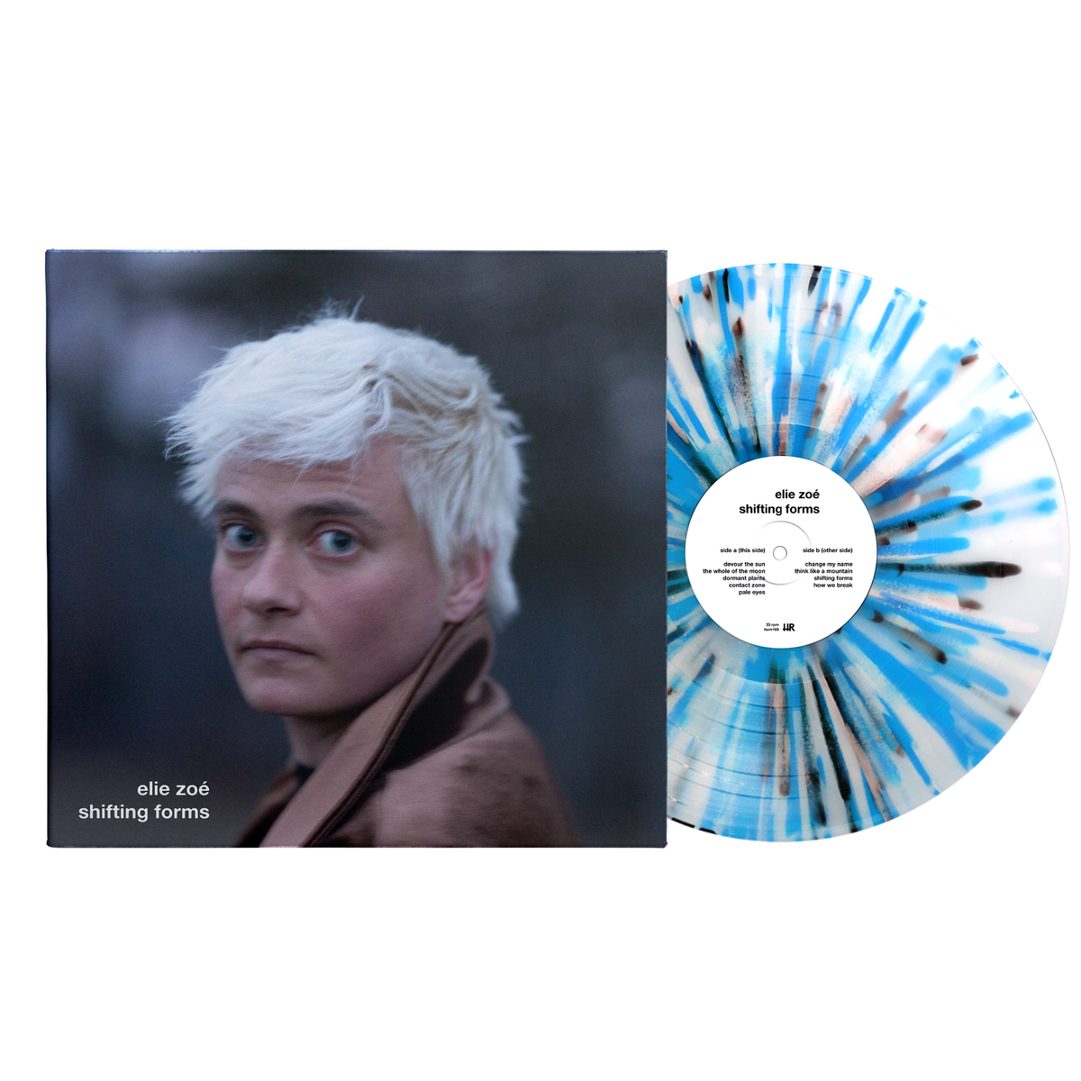 elie zoé - shifting forms (LP White + Black & Blue Splatter)