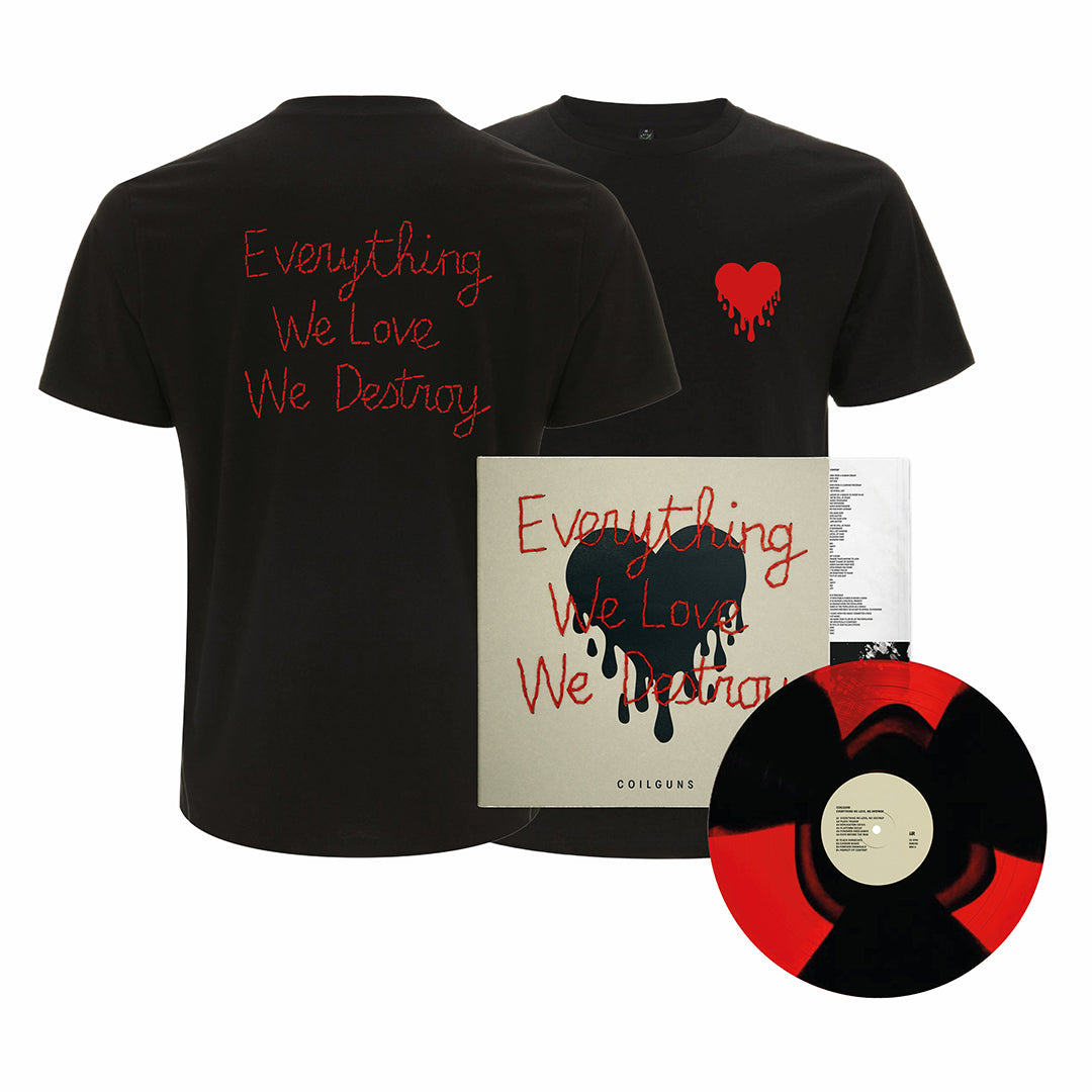 Coilguns - Everything We Love We Destroy (LP Triple Button) + (T-Shirt BUNDLE) PRE-ORDER