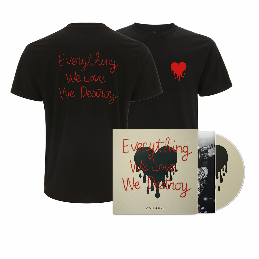 Coilguns - Everything We Love We Destroy (CD) + (T-shirt BUNDLE) PRE-ORDER