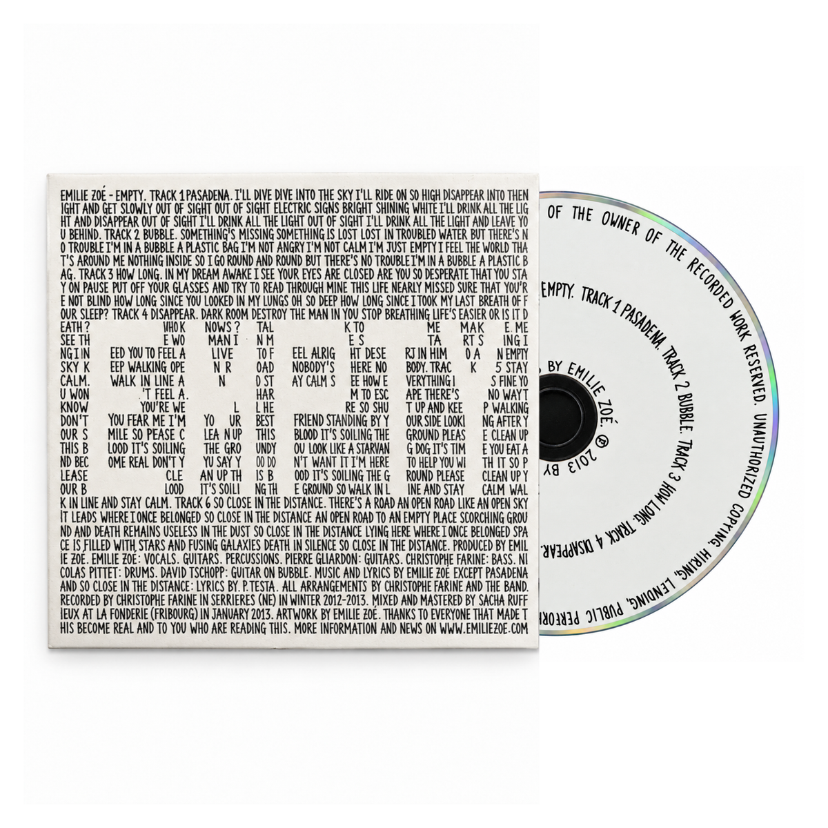 elie zoé - Empty (CD)